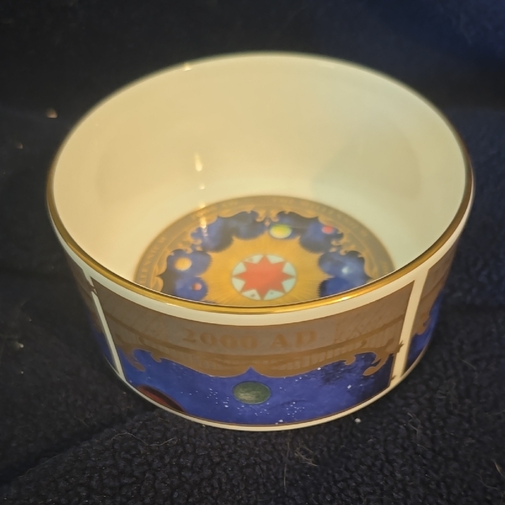 Colorful Ceramic Bowl with 2000 AD Design, Royal Worcester